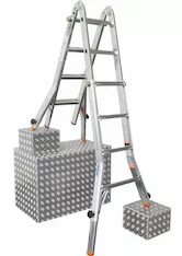 Шарнирная телескопическая лестница Krause TELEVARIO 129970