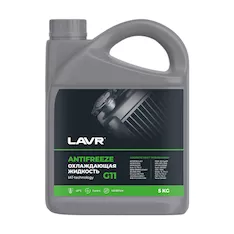 Охлаждающая жидкость ANTIFREEZE LAVR LN1706 -45°С (G11) HYBRID TECHNOLOGY (Зеленый) - 5кг
