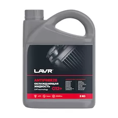 Охлаждающая жидкость ANTIFREEZE LAVR LN1710 -45°С (G12+) CARBOXYLATE TECHNOLOGY (красный) - 5кг
