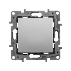 Выключатель одноклавишный Legrand 672401 Etika 10 A 250 В алюминий