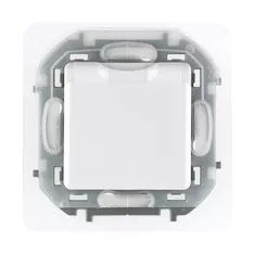 Розетка 2К+З IP 44 с откидной крышкой и шторками 16 А 250 В Legrand Inspiria 673740 белый