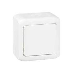 Переключатель на 2 направления Legrand Forix 10A 250В IP44 накладной белый