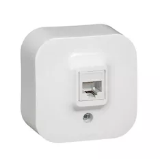Розетка двойная Legrand Forix RJ 45 кат.5е IP20