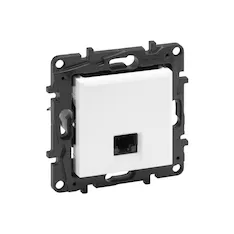 Информационная розетка одинарная Niloe Step RJ45 Кат.6 UTP Белый