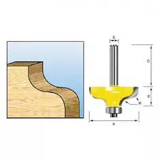 Фреза кромочная фасонная Makita D-11542