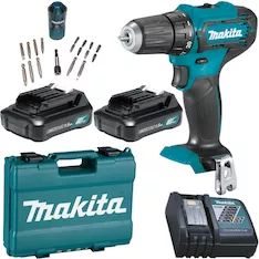 Аккумуляторная дрель-шуруповерт Makita DF333DWYE4 + набор бит B-28905 DF333DWYE4