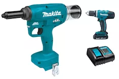 Аккумуляторный заклёпочник Makita DRV150Z + DDF453SYX5