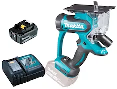 Аккумуляторная пила для резки гипсокартона Makita DSD180Z SET с набором
