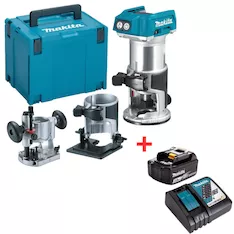 Электрофрезер Makita DRT50ZJX2+191A25-2 (BL1830B+DC18RC)