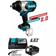 Гайковерт Makita DTW1004Z+191A25-2 BL1830B+DC18RC