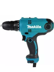 Сетевая дрель-шуруповерт Makita DF0300 + отвёртка D-58833 DF0300X1