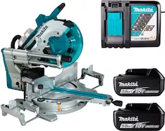 Аккумуляторная торцовочная пила Makita DLS211ZU+197280-8+191A25-2