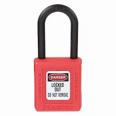 Диэлектрический замок навесной ZENEX MASTER LOCK 406RED Grainger 1TDC9