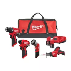Набор инструментов Milwaukee M12 BLPP4A-202B M12 4-PC COMBO KIT IN2 4933499693