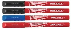 Ручки INKZALL Fine Tip (черный, синий, красный) 4 шт. Milwaukee 48223165