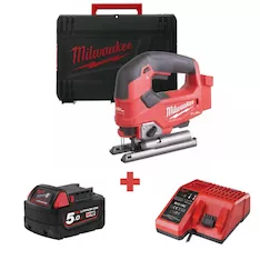 Электролобзик с аккумулятором и зарядным устройством Milwaukee M18 FJS-0X FUEL 4933464726