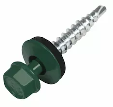 Шуруп кровельный окрашенный 4.8x50 RAL6005
