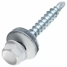 Шуруп кровельный окрашенный 4.8x50 RAL9003