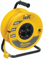 Катушка IEK УК40 2P+PE/40м 3х1,5мм2 Industrial