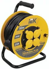Катушка IEK УК50 2P+PE/50м 3х1,5мм2 IP44 Industrial plus