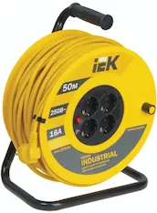 Катушка IEK УК50 2P+PE/50м 3х1,5мм2 Industrial