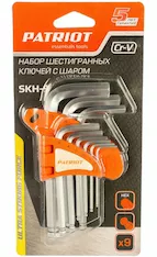 Набор ключей шестигранных с шаром PATRIOT SKH-9