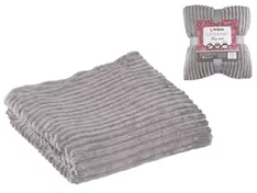 Покрывало флисовое 200x220 см., серое, серия Sleep mood, PERFECTO LINEA