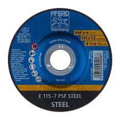 Круг шлифовальный Pferd E 115 - 7 PSF STEEL