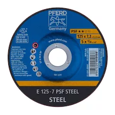 Круг шлифовальный Pferd E 125 - 7 PSF STEEL