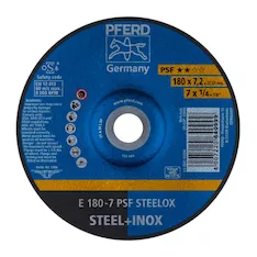 Круг шлифовальный Pferd E 180 - 7 PSF STEELOX