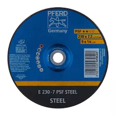 Круг шлифовальный Pferd E 230 - 7 PSF STEEL