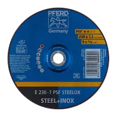 Круг шлифовальный Pferd E 230 - 7 PSF STEELOX