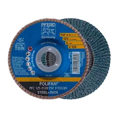 Круг шлифовальный Pferd PFC 125 Z120 PSF STEELOX