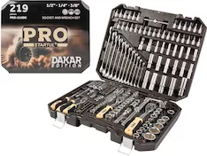 Набор головок и ключей 219пр. 1/4",3/8",1/2" PRO STARTUL DAKAR (PRO-219DK)