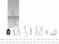 Лестница алюминиевая PRO STARTUL ST9942-10