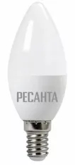 Лампа светодиодная Ресанта LL-R-C37-5W-230-3K-E14