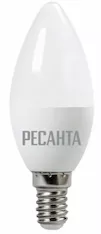 Лампа светодиодная Ресанта LL-R-C37-5W-230-4K-E14