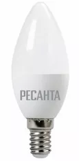 Лампа светодиодная Ресанта LL-R-C37-6W-230-3K-E14