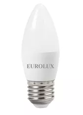Лампа светодиодная Eurolux LL-E-C37-6W-230-2,7K-E27