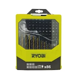 Набор сверел и бит 86 предм Ryobi RAK86MIX