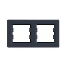 Рамка горизонтальная SE EPH5800271 Asfora 2 постовая антрацит