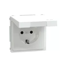 Розетка MERTEN MTN2314-6035 D-Life 16А с з/к с крышкой IP44 белый лотос