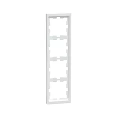 Рамка MERTEN MTN4040-6535 D-Life 4 постовая белый лотос