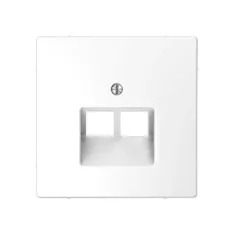 Центральная накладка MERTEN MTN4522-6035 D-Life для розетки 2-ой RJ45 белый лотос