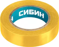 Изолента желтая СИБИН 1235-5