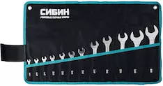 Набор рожковых гаечных ключей СИБИН 27013-H12