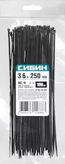 Хомуты-стяжки СИБИН ХС-Ч 3788-36-250