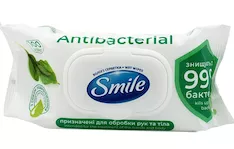 Влажные салфетки Smile Antibacterial подорожник 4823071656466