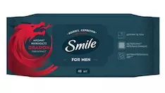 Салфетки влажные с экстрактом дерева дракона Smile Men 4823071661958