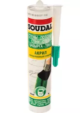 Акриловый окрашиваемый герметик SOUDAL белый 15*280 мл 105877